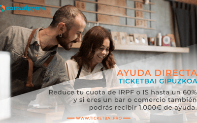 Ayuda para TicketBAI de 1.000 € y reducción del 60% en IRPF o IS